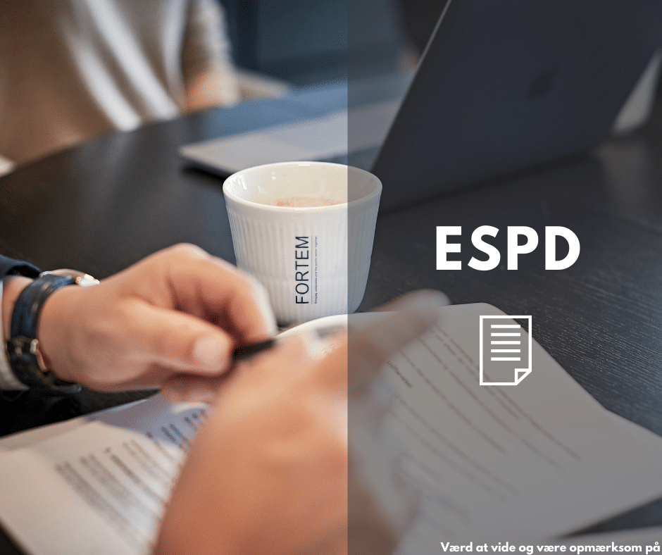 Værd at vide om ESPD